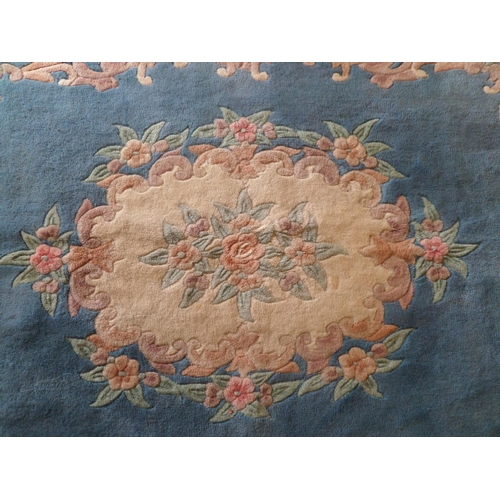 43 - Large Blue Chinese Style Carpet 176 cm x 264 cm