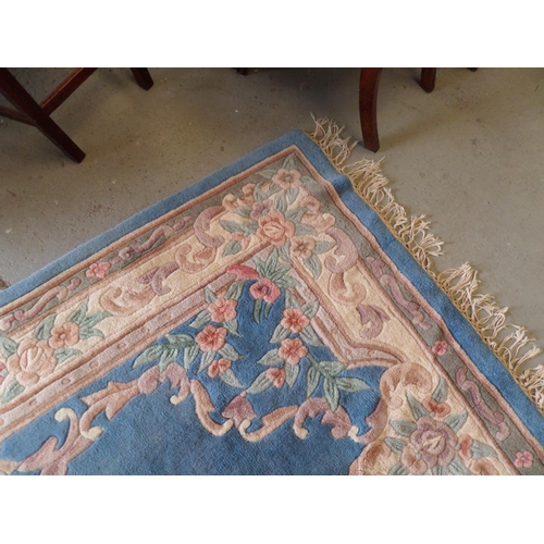 43 - Large Blue Chinese Style Carpet 176 cm x 264 cm