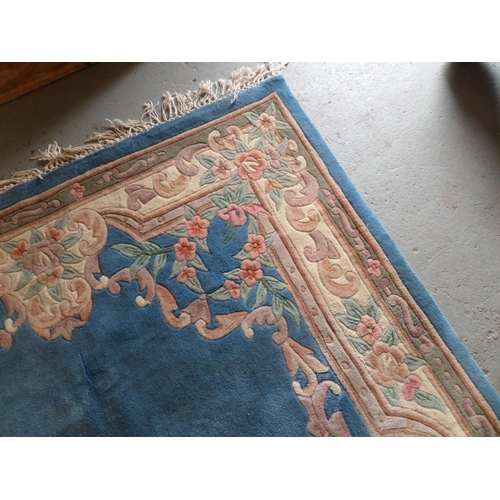 43 - Large Blue Chinese Style Carpet 176 cm x 264 cm