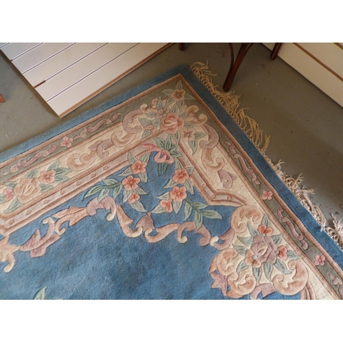 43 - Large Blue Chinese Style Carpet 176 cm x 264 cm