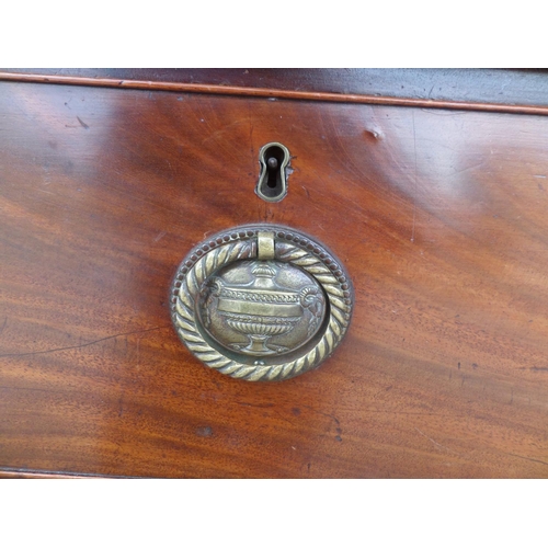 50 - Walnut Chest of 5 Drawers with Brass Fittings