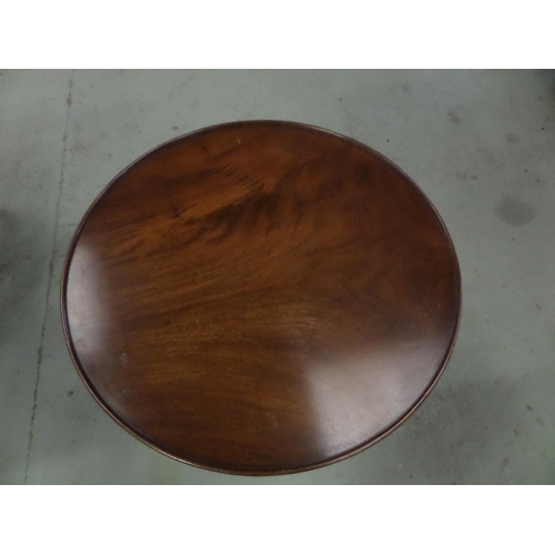 106 - Mahogany Tilt Top Card Table with Carved Club Feet