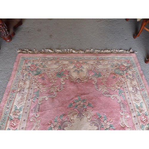 126 - 270 x 180 cm Pink Chinese Rug