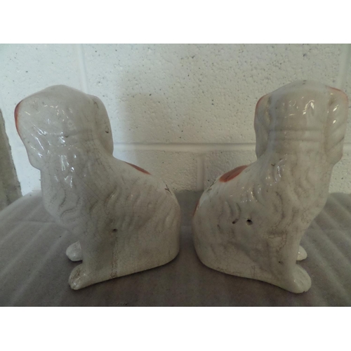 78 - A Pair of 9 Inch Staffordshire Fire Dogs