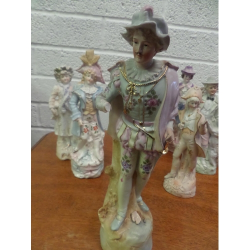 93 - 9x Porcelain Figurines