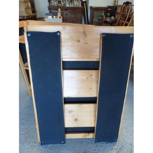 114 - A Pair of Oak Foldable Display Shelves - Great for Antique Fairs/ Markets etc.