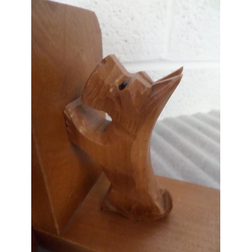 121 - Art Deco Wooden Scottie Dog Bookends