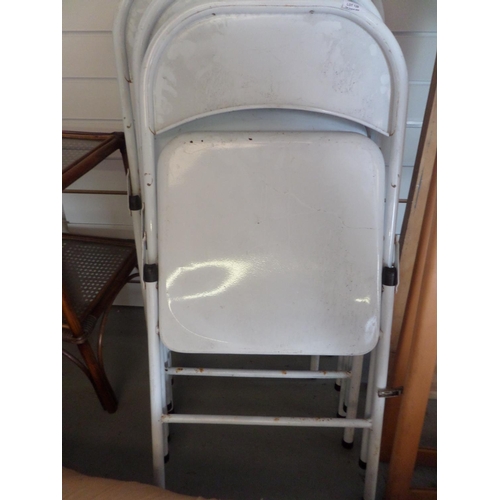 129 - 6 x Metal Folding Chairs