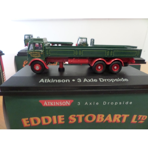 233 - Eddie Stobart Trucks x 5 ,  1:76 Scale Die Cast Metal Collectable ' Atlas Editions' :
1. Atkinson Bo... 