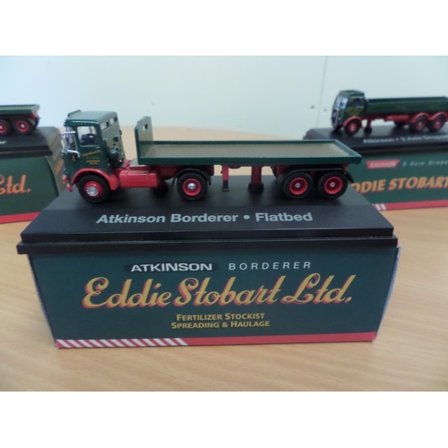 233 - Eddie Stobart Trucks x 5 ,  1:76 Scale Die Cast Metal Collectable ' Atlas Editions' :
1. Atkinson Bo... 