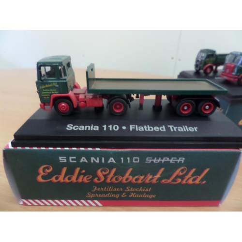 233 - Eddie Stobart Trucks x 5 ,  1:76 Scale Die Cast Metal Collectable ' Atlas Editions' :
1. Atkinson Bo... 