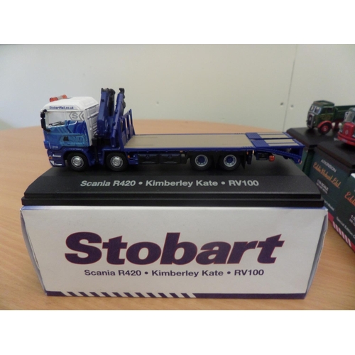 233 - Eddie Stobart Trucks x 5 ,  1:76 Scale Die Cast Metal Collectable ' Atlas Editions' :
1. Atkinson Bo... 