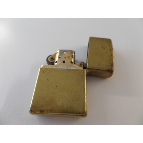 35F - Vintage Brass Zippo ' Guinness' Lighter