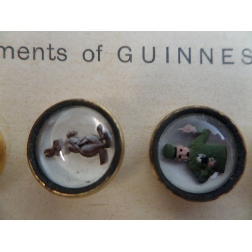 35H - Original Guinness Waistcoat Buttons in Box