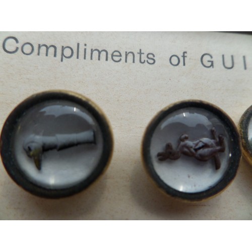 35H - Original Guinness Waistcoat Buttons in Box