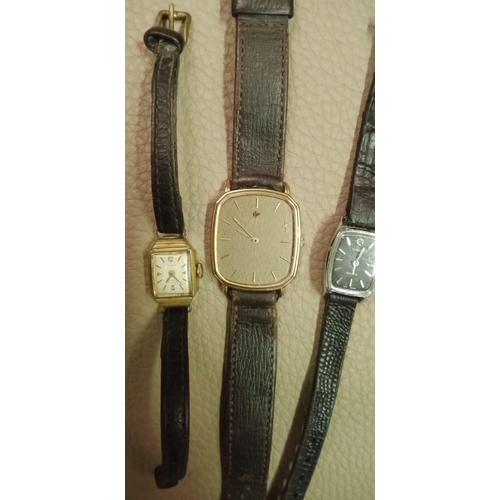 303 - Gents Raymond Weil Ultra Slim Wristwatch(working) and 2 Ladies Watches