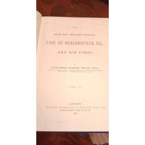 337 - A full set of volumes 1-5 of The Right Hon. The Earl of Beaconsfield and His Times Published by Will... 