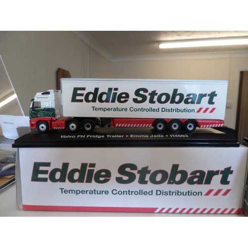 234 - Eddie Stobart Trucks x 4 ,  1:76 Scale Die Cast Metal Collectable ' Atlas Editions' : 
1. Leyland DA... 