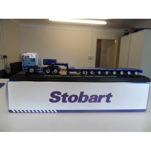 235 - Eddie Stobart Trucks x 4 ,  1:76 Scale Die Cast Metal Collectable ' Atlas Editions' : 
1. Scania R56... 