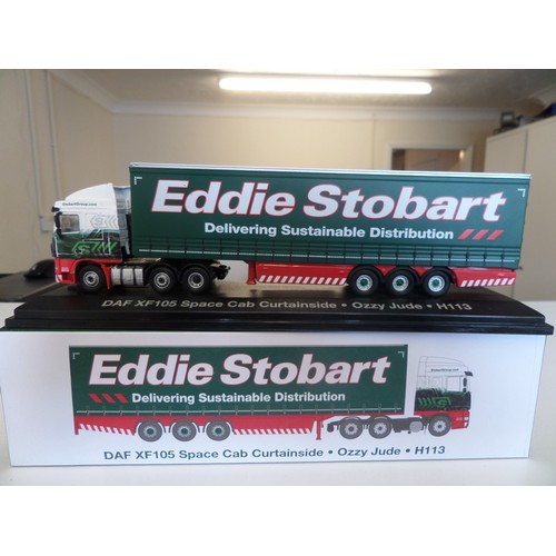 236 - Eddie Stobart Trucks x 4,  1:76 Scale Die Cast Metal Collectable ' Atlas Editions' : 
1. MAN L2000 B... 