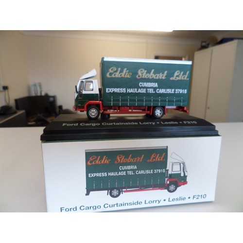 237 - Eddie Stobart Trucks x 5 ,  1:76 Scale Die Cast Metal Collectable ' Atlas Editions' : 
1. Ford Cargo... 