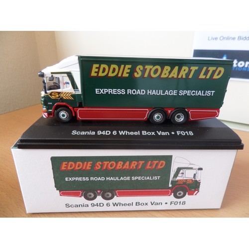 237 - Eddie Stobart Trucks x 5 ,  1:76 Scale Die Cast Metal Collectable ' Atlas Editions' : 
1. Ford Cargo... 