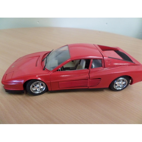 240 - 4 x Burago Models 1:18 Made in Italy 
1. Red Ferrari Testarossa 1984
2. Ferrari Testarossa 1984
3. F... 