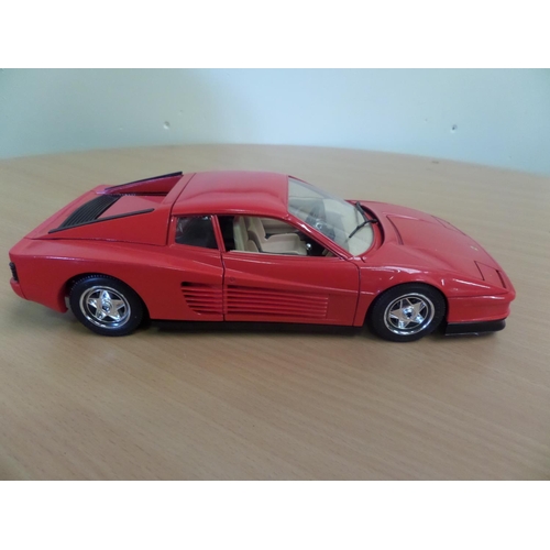 241 - 4 x Burago Models 1:18 Made in Italy 
1. Jaguar E 1961
2. Ferrari Testarossa 1984
3. Ferrari GTO 196... 