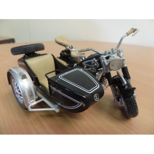 243 - Polistil Models  x 2
1. BMW MS110 Bike and Side Car
2. Porsche CA AM in Display Case