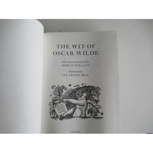 262 - 2 x London the Folio Society Hardback Books ' The Plums of P.G Woodhouse' & ' The Wit of Oscar Wilde... 