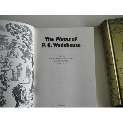 262 - 2 x London the Folio Society Hardback Books ' The Plums of P.G Woodhouse' & ' The Wit of Oscar Wilde... 