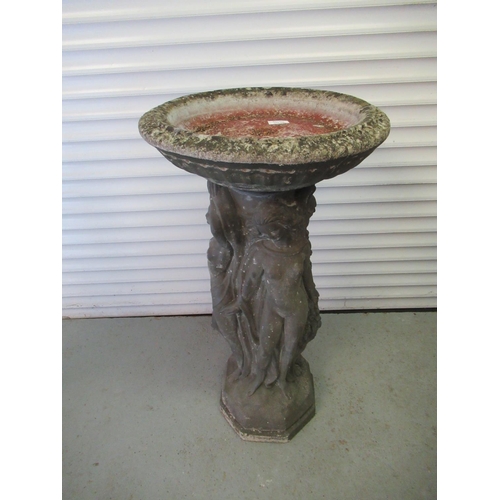 352 - Attractive Stone Bird Bath, approx. 800mm x420mm