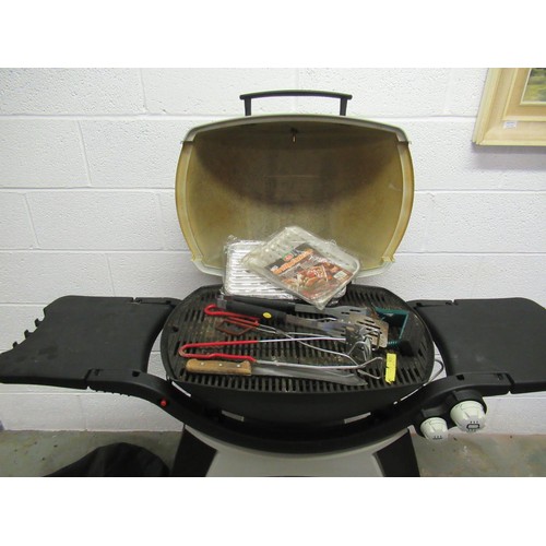 3 - Weber Outback Gas BBQ with Gas Bottle, Tools and Cover