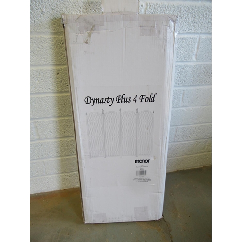 129 - Dynasty 4 Panel  Steel Fire Guard