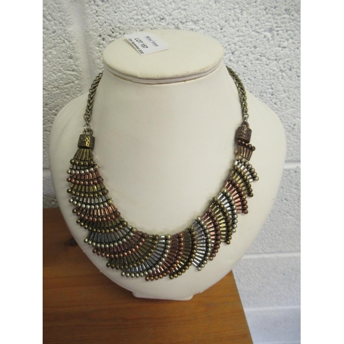 157 - Metal Dress Necklace