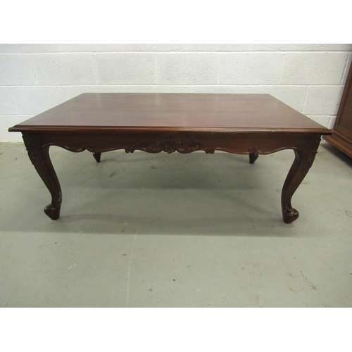 43 - Coffee Table with Ornate Feet and Surround 78 x 120 cm