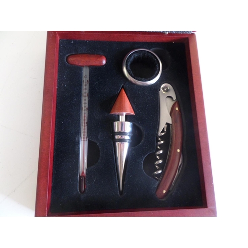 70 - A Presentation Wine Gift Set - Corkscrew etc.