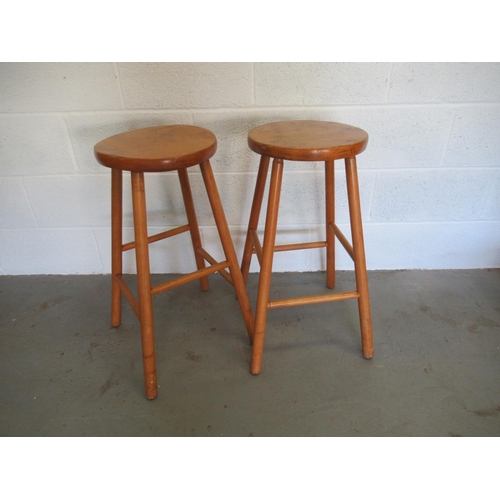 76 - 2 x Pine Bar Stools