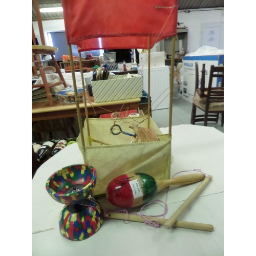 153 - Vintage Kite / Spinning Top and Maraca