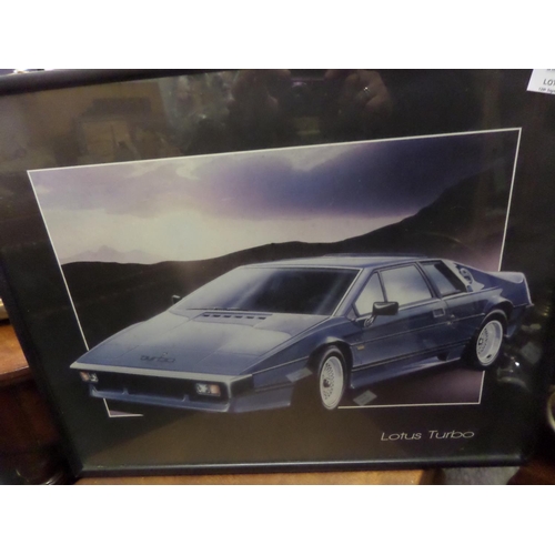 163 - Lotus Turbo Car Print and Frame