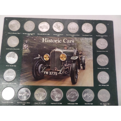 174 - Historic Car Coin Collection x 2 
(2 coins missing)