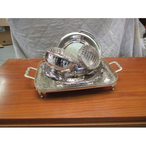 148 - Quantity of Silver Plate - White Metal Tray etc.