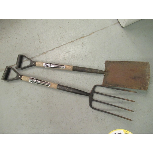 35a - Black Forge Fork and Spade