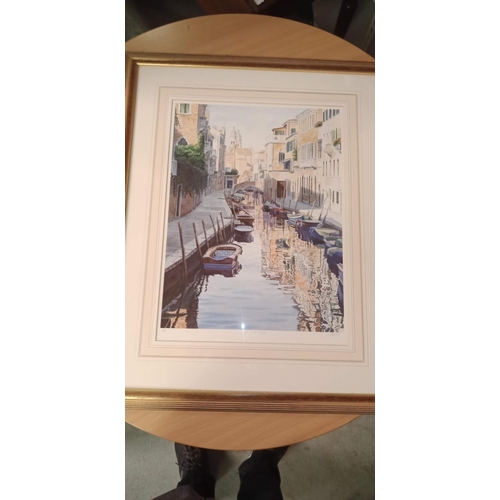 111 - A Large Framed Limited Edition Print by MM Wood of the Rio Di San Nicol Venice 115/475 80 x 64