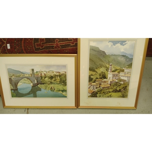 113 - A Pair of Original Watercolours, Framed Under Glass by Gerald Wolley 