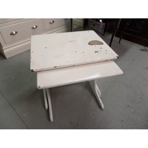 480 - White Painted Solid Wood Tables