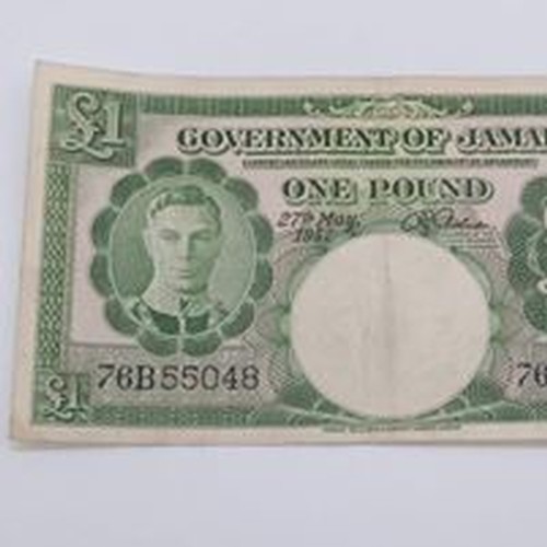 150D - Government of Jamaica £1 Banknote 27th May 1957