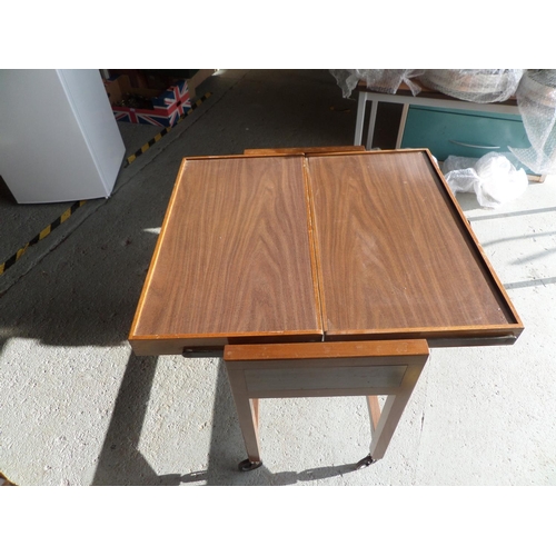 310 - Two Tier Wood and Formica Trolley/Table