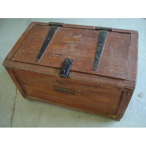 103 - Wooden Storage Box 
Apx 65x40x38cm