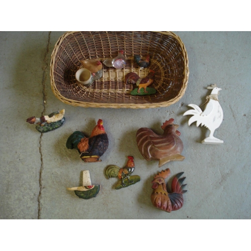 104 - Basket of Ornamental Chickens